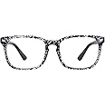 MAXJULI Blue Light Blocking Glasses,Computer Reading/Gaming/TV/Phones Glasses for Women Men(Transparent Black)