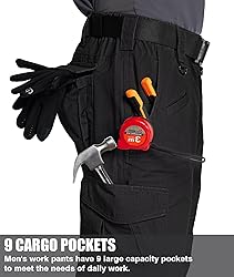 Zoofly Work Pants for Men Ripstop Water Proof