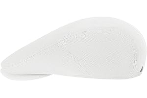 jingsha Men's Linen Flat Ivy Gatsby Summer Newsboy Hat Adjustable Cabbie Golf Driving Cap