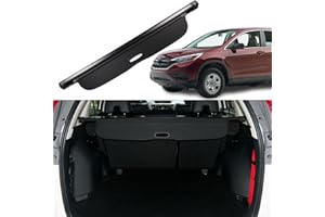 Liizoo Retractable Black Cargo Cover Rear Trunk Cover Fit for Honda CRV Black 2012-2016 Rear Trunk Security Cover Shielding S