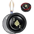 CHOICEDC Cool Lighters for Men, Refillable Butane Lighter, Windproof Lighters, Ace of Spades Cute Lighter, Unique Lighter with Ace Design, Soft Flame Fidget Lighter, Funny Gifts for Men/Women (No Gas)