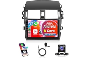 8 Core 6G+128G for Toyota Corolla 2009-2013 Android Car Stereo Carplay Android Auto, Rimoody 9 Inch for Corolla Radio GPS 4G-WiFi Bluetooth 5.0 FM/RDS DSP-36 Mirror Link Backup Camera