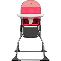 Cosco Simple Fold High Chair, Colorblock Coral