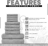 GC GAVENO CAVAILIA Towels 10 Piece Egyptian Cotton Bale Set 4x Face 4x Hand 2x view 2