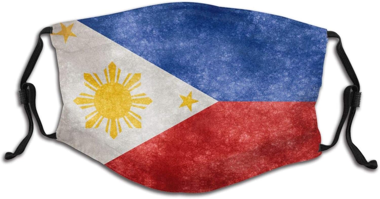 The Philippines Flag Face Mask Washable And Reusable Dust Mask With
