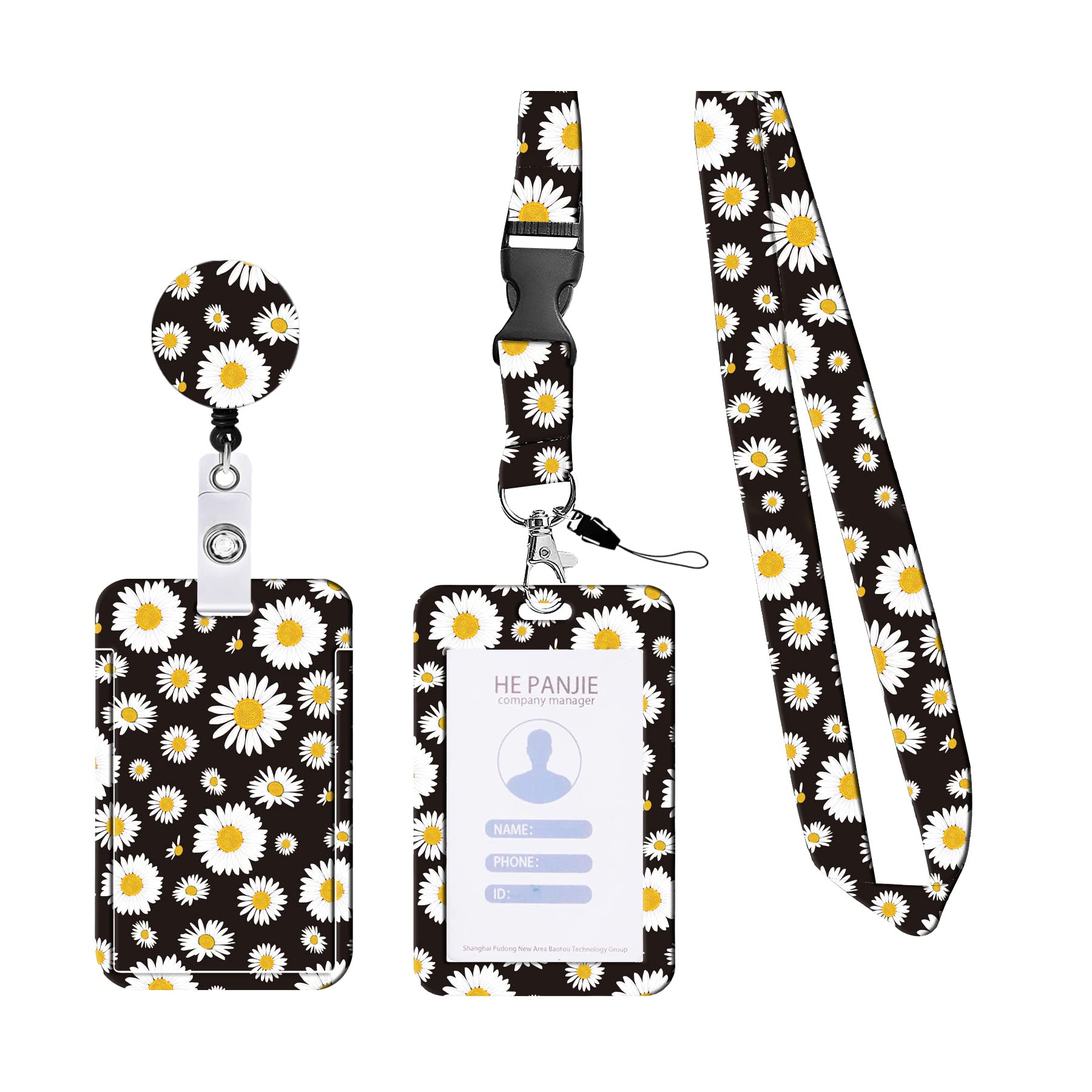 1 Pcs Lanyard with Card Holder, Retractable LanyardCard, Lanyard for Keys, Holder for Lanyard，Autism Lanyard Card Holder，Personalised Lanyard Used for Id Card Key Tickets, Office School Supplies