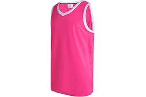 Pullonsy Men's Mesh Athletic Basketball Jersey V-Neck Hip Hop Sports Shirts Fans Tank Top