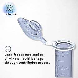 Labfuhxo 0.65mL Microcentrifuge Tubes with Snap Cap