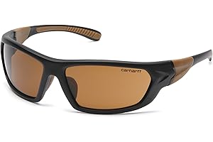 Carhartt Gear CHB291 Carbondale Antique Mirror Polarized Lens - One Size Fits All - Black