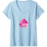 Womens Steven Universe Pink In Diamond V-Neck T-Shirt