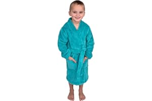 TowelSelections Boys Robe Kids Soft Plush Kimono Fleece Bathrobe