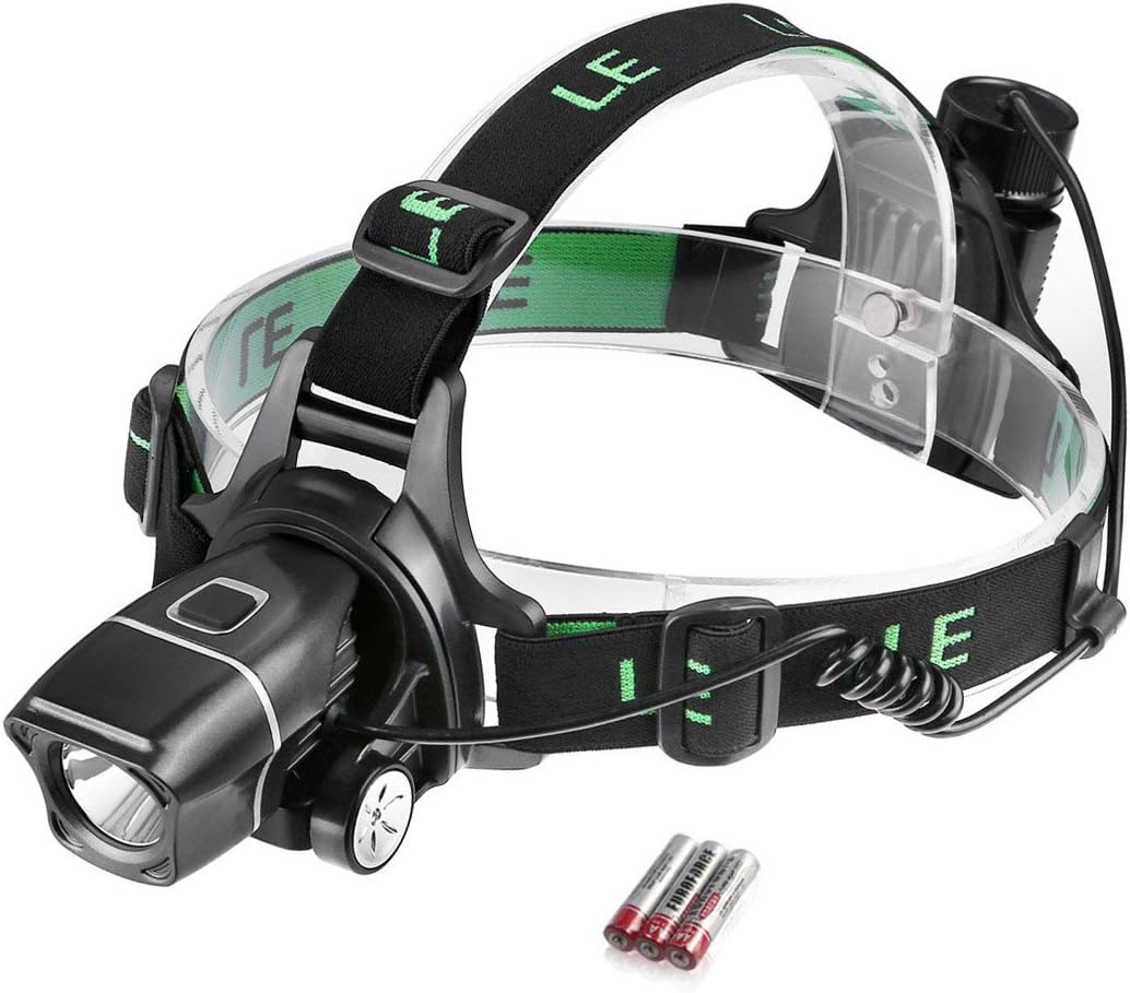 LE CREE LED Headlamp, Super Bright, 3 Brightness Level Choice, LED