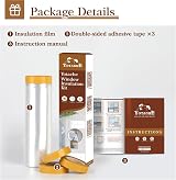 Yotache Window Insulation Kit 1.6m x 10m POF Shrink Film Indoor view 8