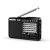 XHDATA D-328 Shortwave AM FM DSP Portable Small Radio / MP3 Player with Rechargeable Battery Earphone Jack Portable Multimedi