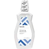 Amazon Brand - Solimo Whitening Mouthwash, Alcohol Free, Clean Mint, 32 Fluid Ounces, Pack of 1