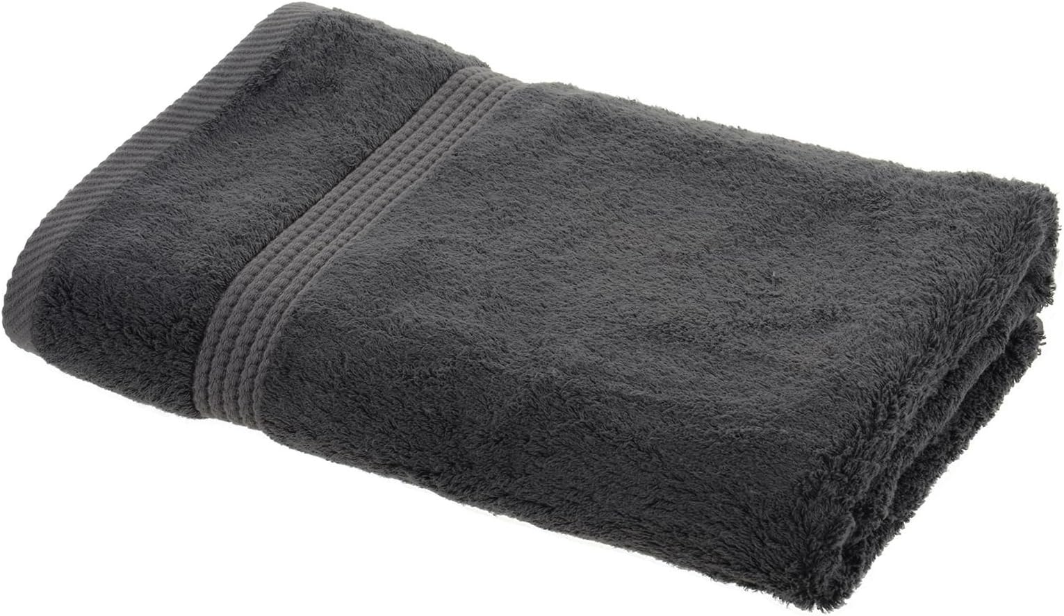 Bamboo Bliss Slate Grey Bamboo Luxury Bath Towel Plush Soft Bathroom Bath Linen 70 x 140cm