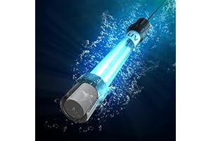 COOSPIDER-REPTA 18W Aquarium UV Light for 100-1000 Gallon, UV Pond Water Clarifier for Koi Pond, Swimming Pool, Spa, Large Fish Tank, Cold Plunge UV Light for Pond Algae Control