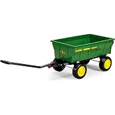Peg Perego John Deere Farm Wagon, Extra Large Accessory for 12 Volt John Deere Tractors, Green