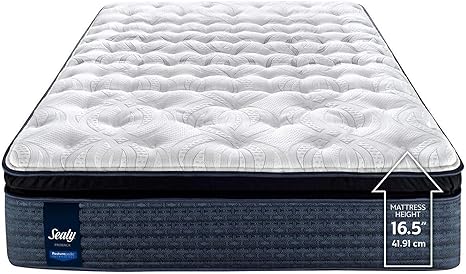 Queen Size Mattress Plush Sealy Posturepedic Proback Euro Pillow