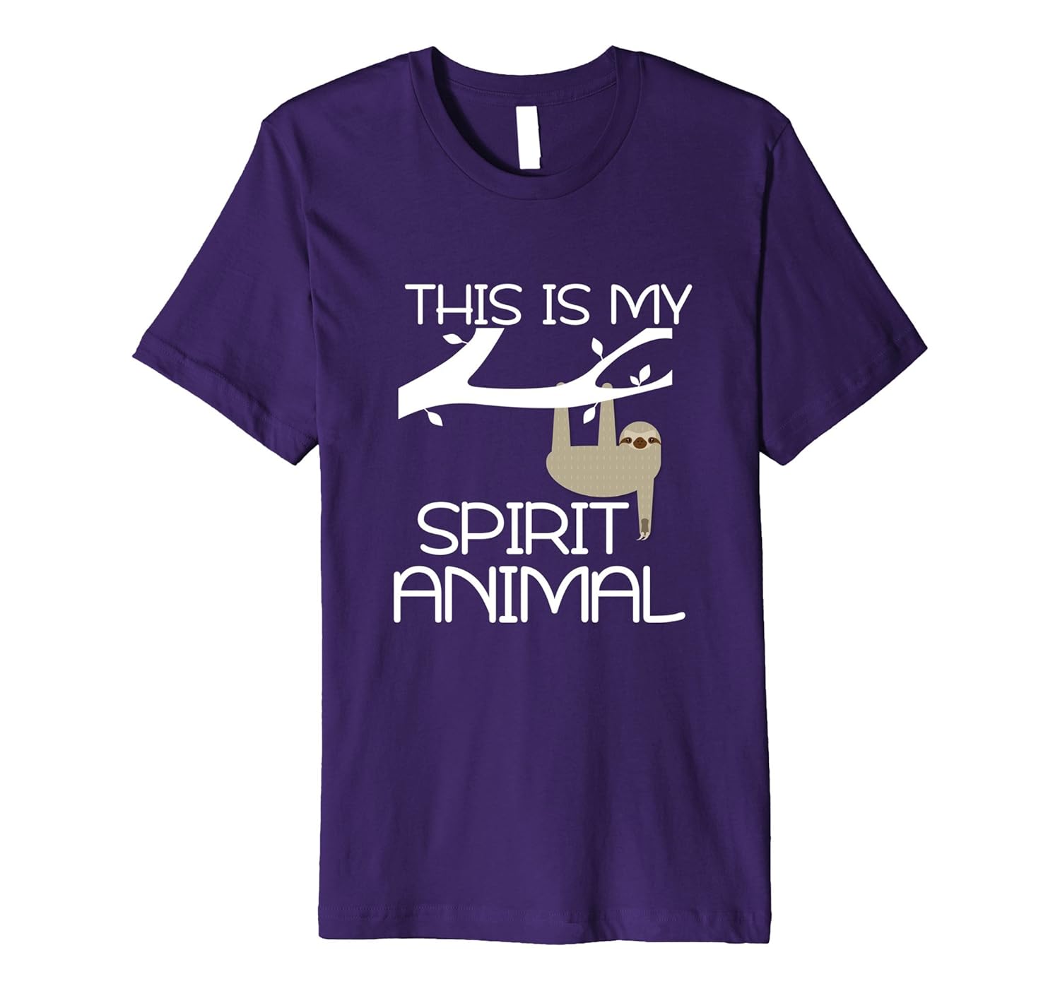 Sloth Spirit Animal T-Shirt Funny Christmas Gift Him Her-ANZ