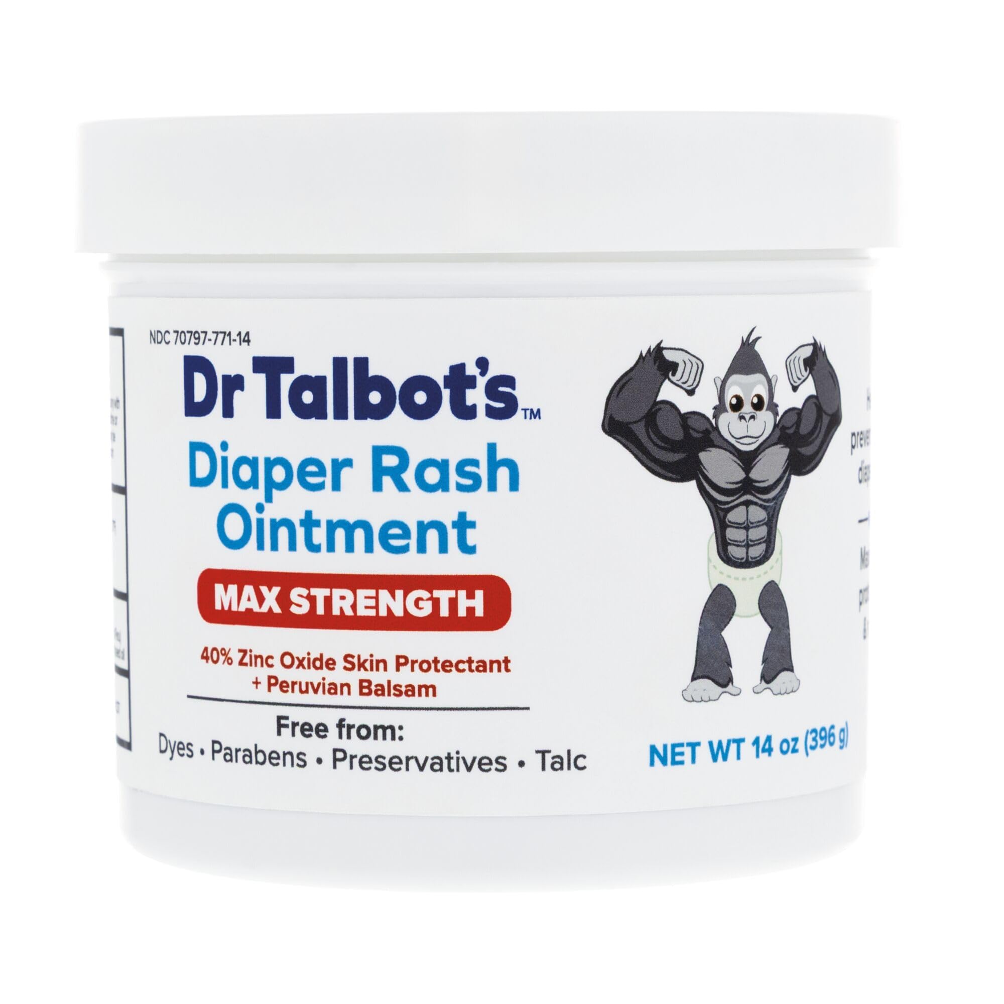 Photo 1 of Dr. Talbot's Maximum Strength Diaper Rash Ointment - 14 oz - Zinc Oxide Skin Protectant with Peruvian Balsam - Treats and Prevents Rash