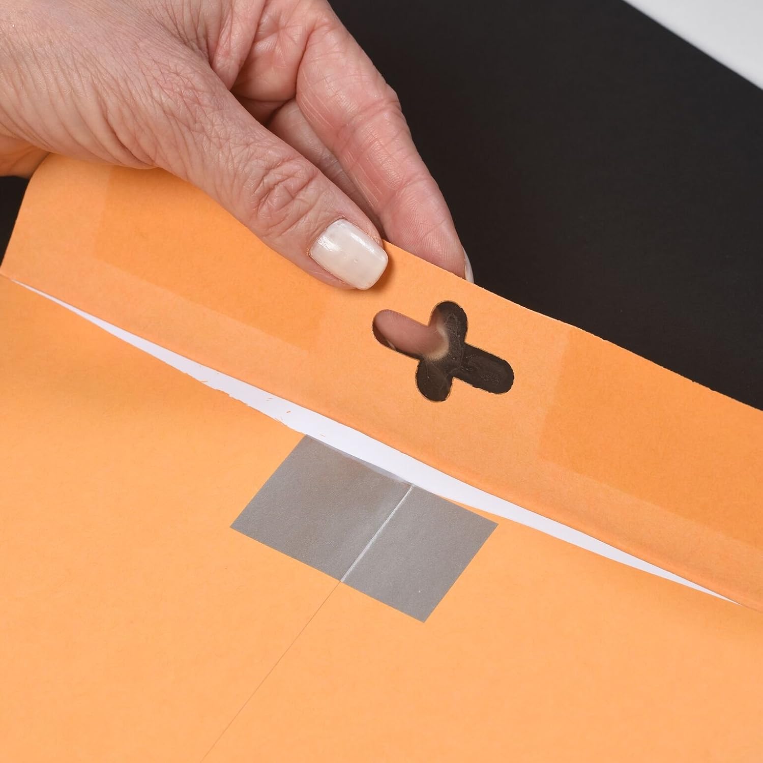 Quality Park 9 x 12 Postage Saving ClearClasp Envelopes, with Reusable Redi-Tac Closure & Gummed Flap, 28 lb Kraft Paper, 100 per Box (QUA43568) : Office Products