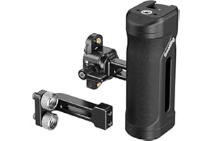 SmallRig Lightweight Mini Side Handle Kit with 1/4"-20 Threaded Holes & NATO Clamp, Load Capacity Up to 10kg / 22lbs, Ergonom