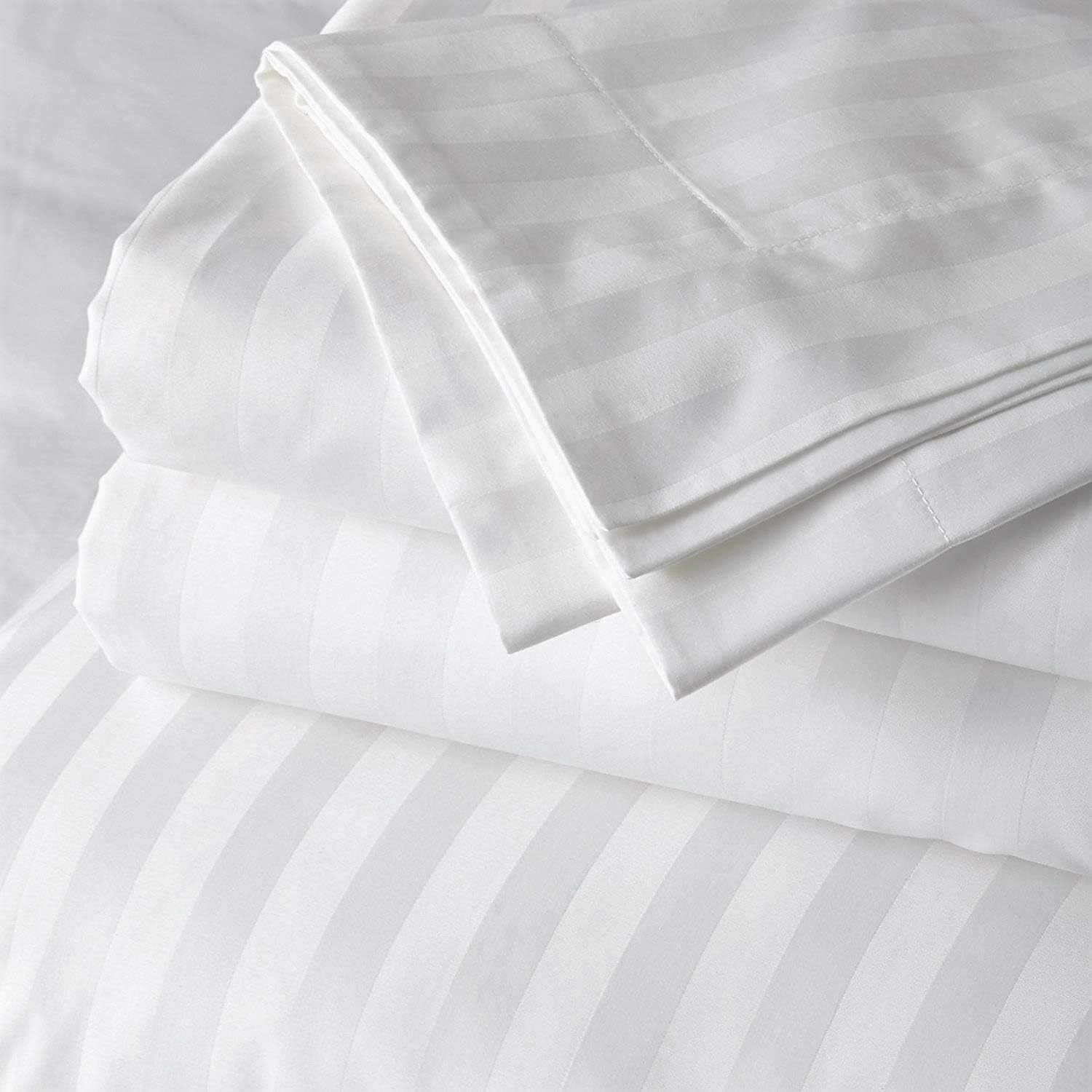 Twin Extra Long Sheets for Dorm Bedding-400 Thread Count - 100% Cotton Sheets - Specially Designed for Dorm Beds - Deep Pocket from 10-15 inches (White Solid,(38 x 80) Twin - XL) : Home & Kitchen