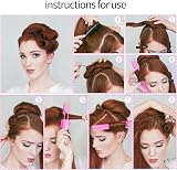 Omenluck Vintage Double Head Heatless Curl Hairbrush Tool Pink for All Hair view 4