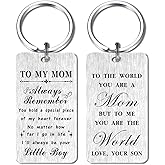 HYHYDHP Mom Christmas Keychain from Son - Mother Birthday Keychain from Son - I Love You Mon Presents