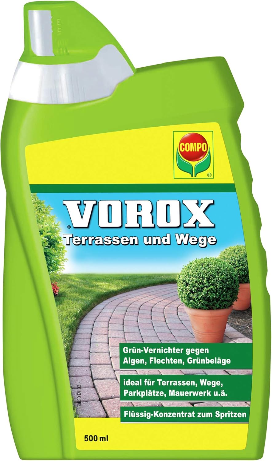VOROX Terrassen und Wege, Grünvernichter, Flüssig-Konzentrat, 500 ml