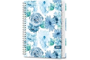 2026 Planner, Weekly and Monthly Calendar Planner Book, Jan - Dec 2026 Agenda for Academic Planning with Hardcover, Pink Blos