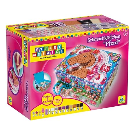 Orb Factory: StickyMosaics Horses Jewlery Box