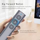 Norwii N95 Presentation Clicker USB-C USB-A Receiver Red view 7