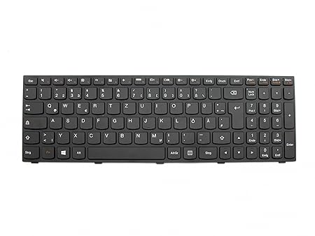 IPC-Computer Tastatur DE (deutsch) schwarz/schwarz matt für Lenovo G70-70 Serie