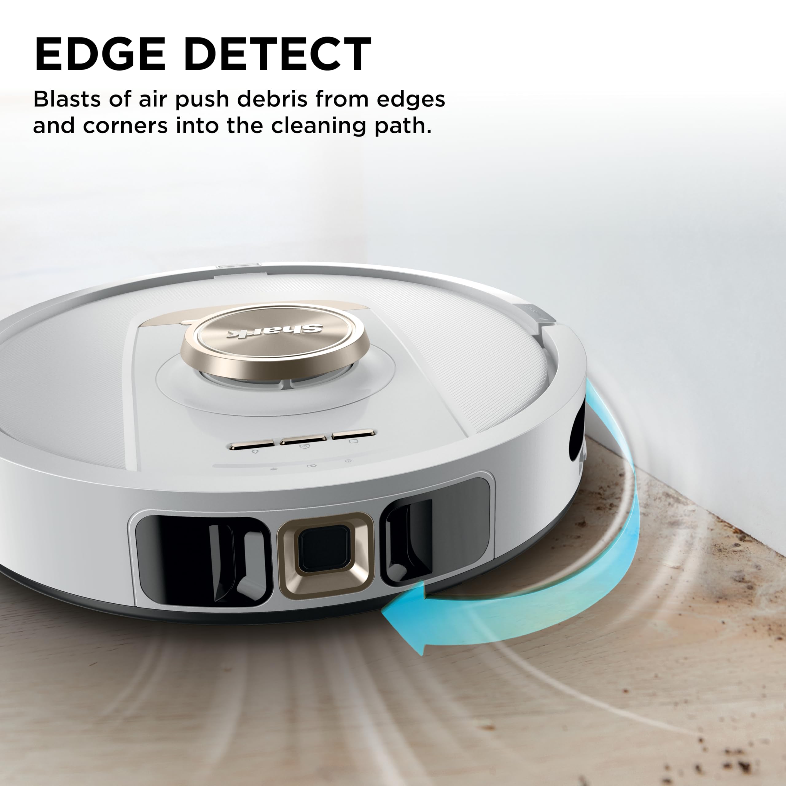 Shark Stratos 2-in-1 Robot Vacuum & Mop with 25+ Hands-Free Features & NeverTouch Self-Cleaning Base, Precision Mapping, Autolift Technology, HEPA Filtration, Edge Detect, AV2700ZE, White