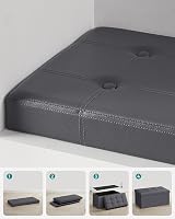 SONGMICS MAZIE Collection Storage Ottoman Bench 76 cm Slate Grey LSF040G20 view 7