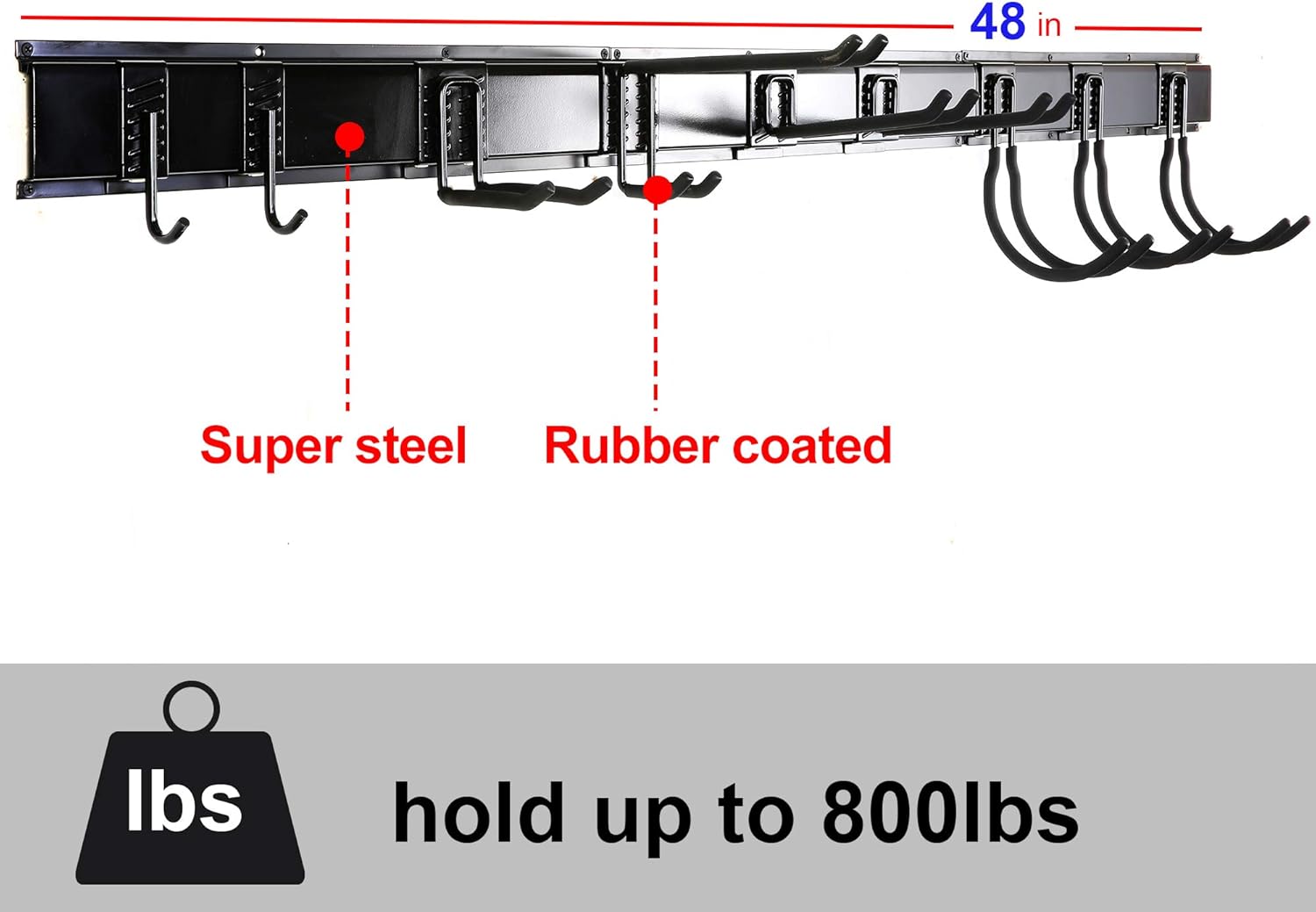 Ultrawall Garage Storage System,12PCS Garage Hanger Tool Organizer with Hooks, Hanger: Home & Kitchen