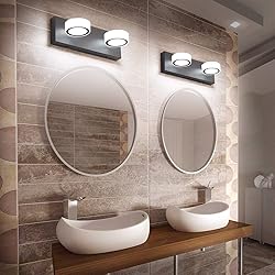 SOLFART LED Vanity Light White Round Acrylic 2