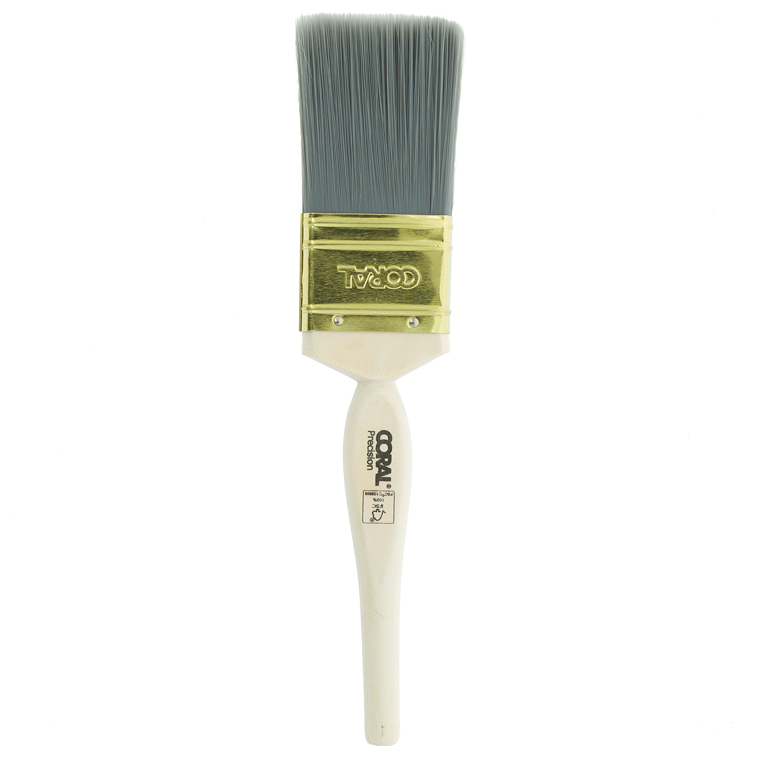 Coral 31473 Precision Paint Brush with Platinum Easy Clean Filaments 2 inch