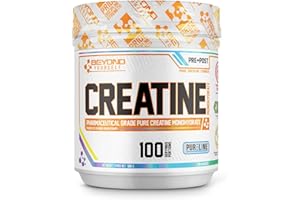 Beyond Yourself Creatine Monohydrate Powder | 100 Servings (500g) | 100% Pure Micronized Creatine for Muscle Growth, Strength