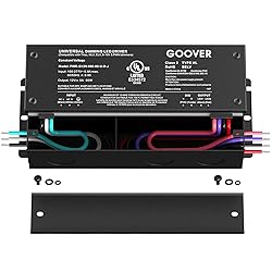 GOOVER 60W Dimmable LED Driver, AC 100V-277V to DC