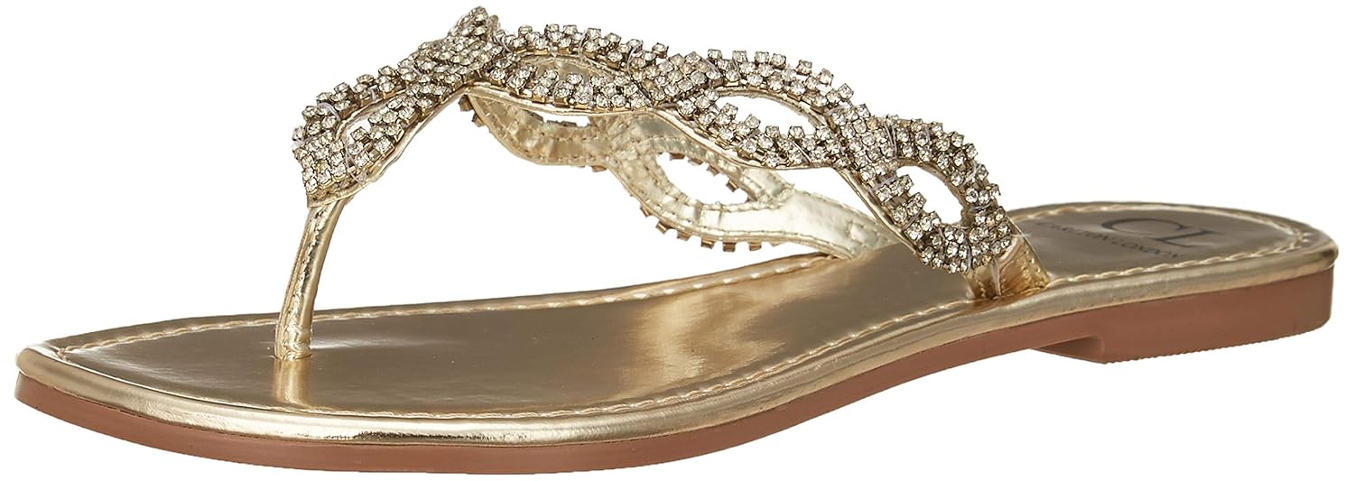 Buy Carlton London Women's Gold Slippers at Amazon.in