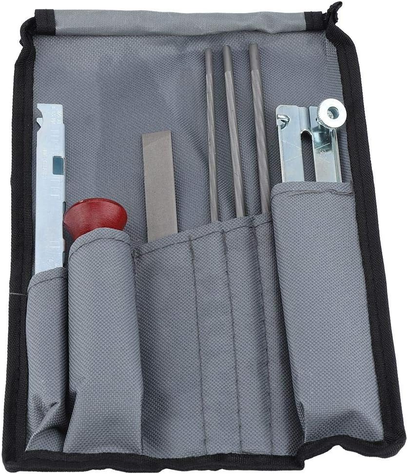 8Pcs/Set Chainsaw Files Depth Gauge Chain Saw Sharpening Tool Kit Wood Handle Depth Gauge Filing