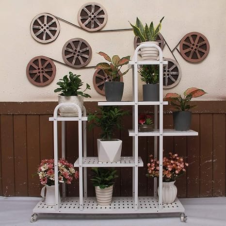 HBY American Flower Rack Plantas De Interior De Hierro Forjado De ...