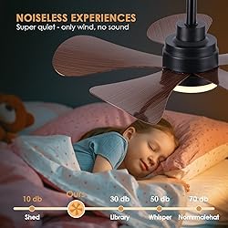 COCOSTAR Ceiling Fans with Lights and Remote/APP