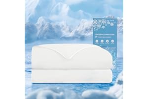 HARBOREST Cooling Comforter Queen Size - Cooling Blanket for Hot Sleepers and Night Sweats, Q-Max>0.45 Double-Sided Silky Cooling Surface Design, Beige (90" x 90")
