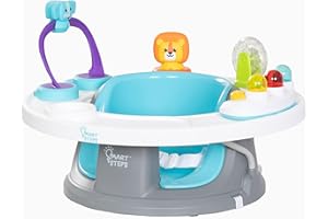 Smart Steps® Explore N’ Play 5-in-1 Activity to Booster Seat, Blue Safari Fun