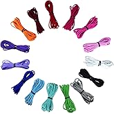 FOONEA 33 Yards 2mm Elastic Band Cord Bracelet String Rubber Rope 15 Colors 6.6ft/pcs for Bracelet, Beading, Jewelry Making
