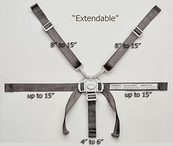 Amazon Com High Chair Seat Belt Strap Harness Hi Q Replacement For Graco Highchair Baby